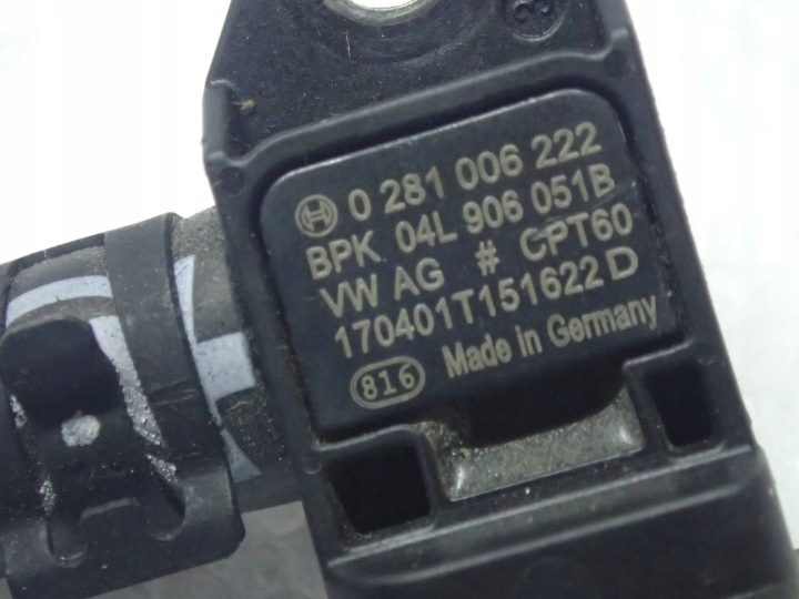 VW Sharan 2,0 TDI датчик давления выхлопных газов 0281006222 04L906051B, фото 6