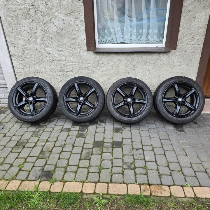 ЛИТЫЕ ДИСКИ BROCK RC 17 ET35 AUDI A4 A5 ЗИМНИЕ ШИНЫ 7 мм 2019 г., фото 1
