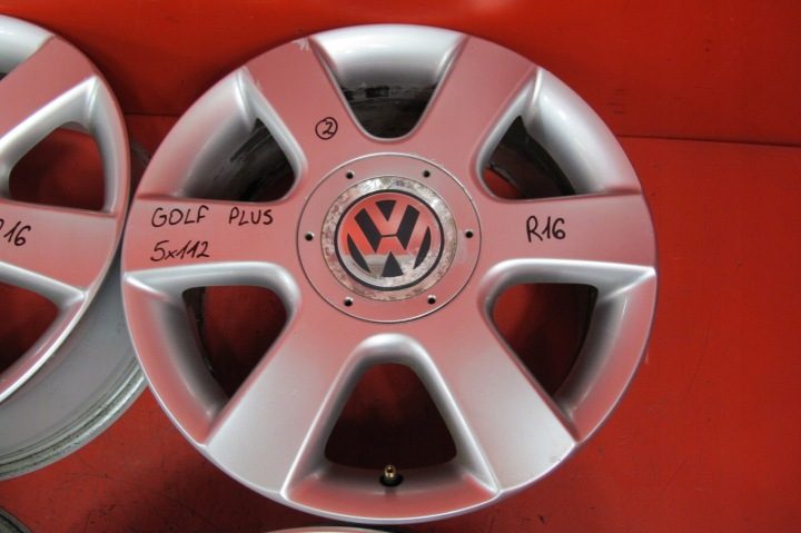 4× Литой диск Volkswagen OE 1T0601025C GOLF + 6.5" x 16" 5x120, фото 3