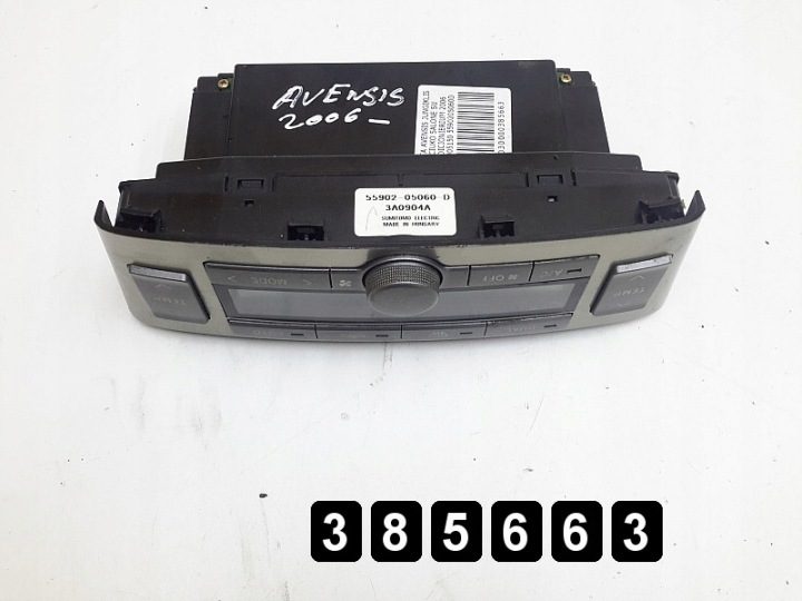 2006 Toyota Avensis Модуль управления кондиционером 5590005150 5590205060d, фото 3