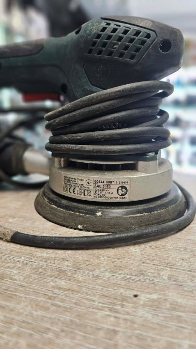 Metabo шлифмашина эксцентриковая 150 мм 350W SXE 3150 кейс, фото 3