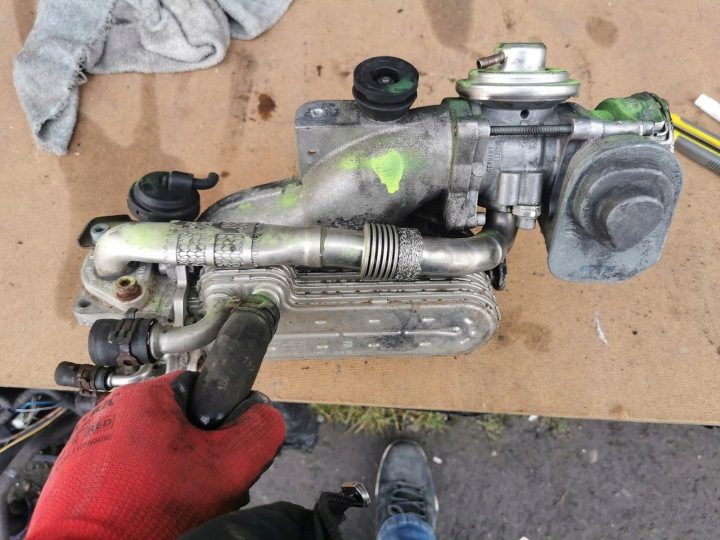 ВПУСКНОЙ КОЛЛЕКТОР SKODA VW AUDI SEAT 1.9TDI 03G129713C В СБОРЕ РАДИАТОР EGR, фото 6