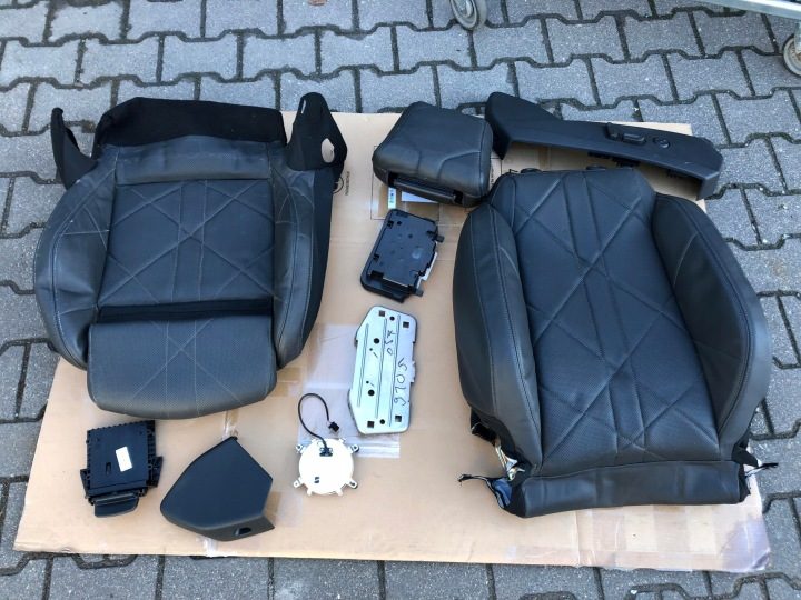 CITROEN DS7 ОБШИВКА СИДЕНЬЕ ПРАВОЕ ПЕРЕДНЕЕ EU КОЖА, фото 1