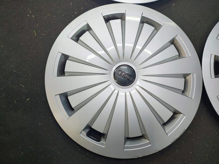 4× Колпак Audi OE Оригинальный 16" серебристый, фото 5