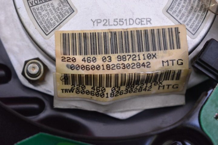 Подушка безопасности воздушная водителя 220460039872110X Mercedes S-класс W220, фото 9
