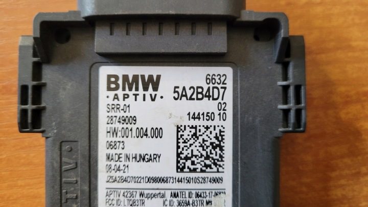 BMW G20 G21 G30 G32 F40 F44 РАДАР ДАТЧИК ПЕРЕКЛЮЧЕНИЯ ПОЛОСЫ ДВИЖЕНИЯ 5A2B4D7, фото 2