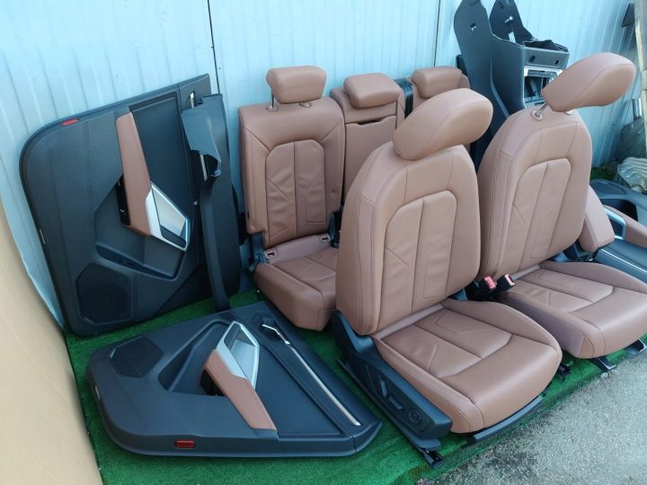 AUDI Q3 83A СИДЕНЬЯ ДИВАН КОЖА КОМПЛЕКТ С ПОДОГРЕВОМ ЭЛЕКТРИЧЕСКИЙ, фото 3