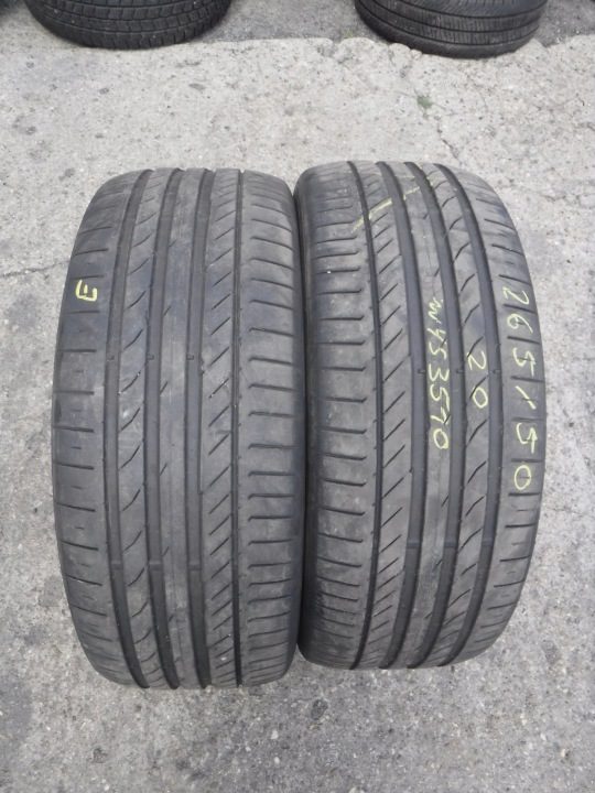 2× Шина летняя Continental ContiSportContact 5 265/50R20 111 В усилитель (XL), фото 1