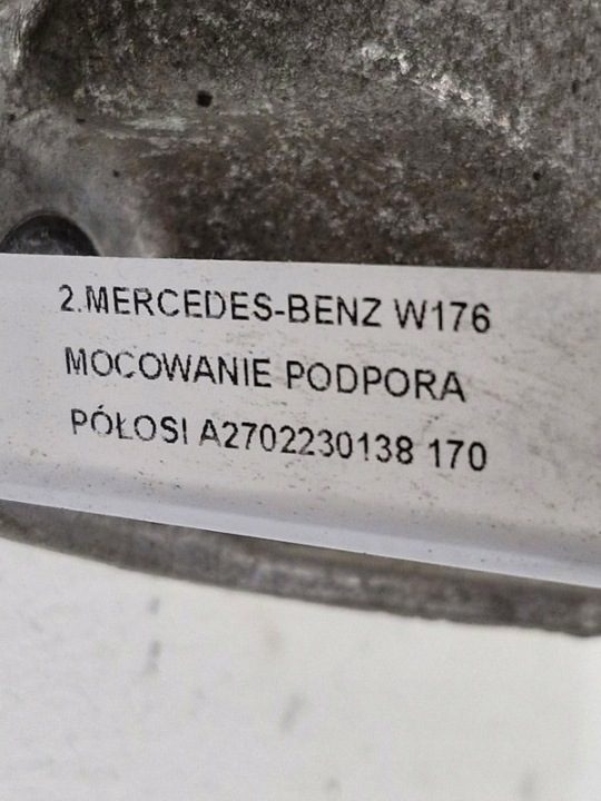 MERCEDES BENZ W176 W117 1.6 бензин CGI ОПОРА ПОЛУОСИ A2702230138, фото 8