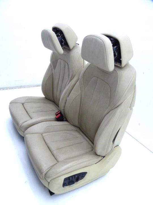 BMW X5 F15 13-18 сиденья Comfort вентилируемые бежевые кожа 5 мест EU 82 тыс. км, фото 4