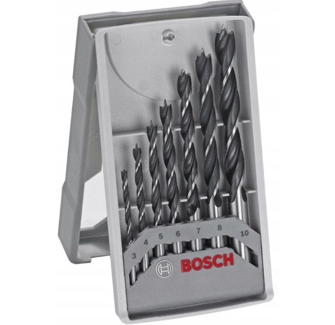 BOSCH комплект сверл для бетона SILVER PERCUSSION 4-10 7 штук, фото 1