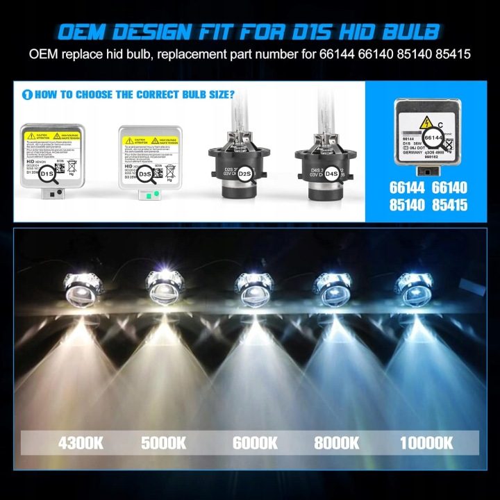 Лампы Aolead D1S AOD1S10000K 2 шт., фото 4