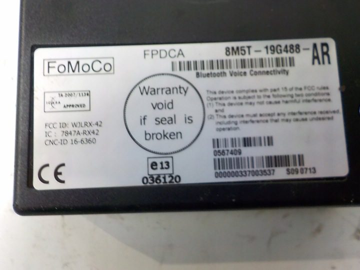 Galaxy модуль Bluetooth Ford OE 8M5T-19G488-AR, фото 2