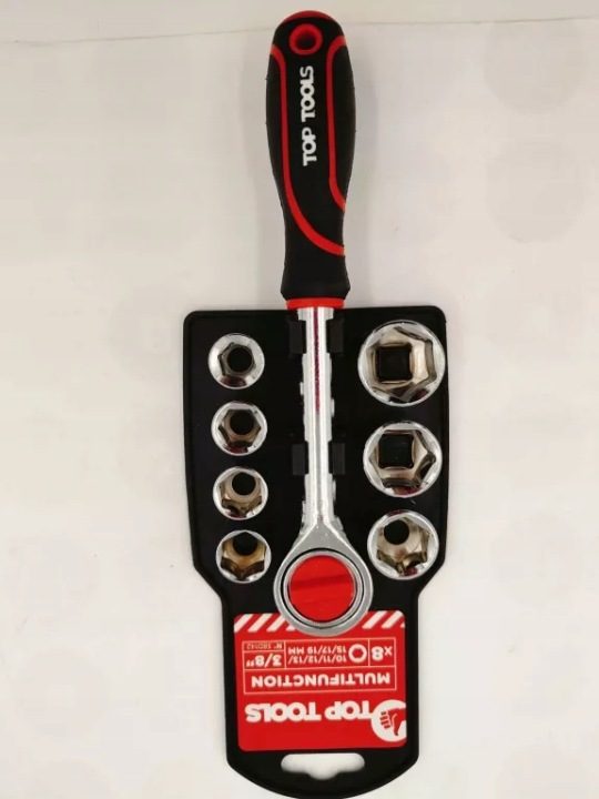 Торцевые головки 3/8", комплект 8 шт. 38D142 Top Tools, фото 1