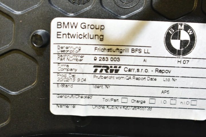 Дефлекторы панели приборного BMW I3 (I01) 9283003 Electric 125 кВт 2019, фото 4
