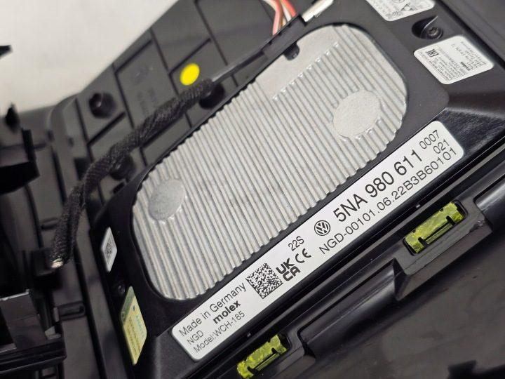Декор тоннель панель средняя управления переключатель Skoda Enyaq IV 5LB863479, фото 12