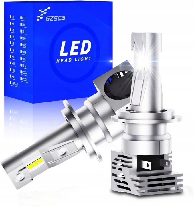 Лампы LED H7 GZ5CG PX26D 12 В 50 Вт 6500 K 6000 lm комплект 2 шт., фото 2