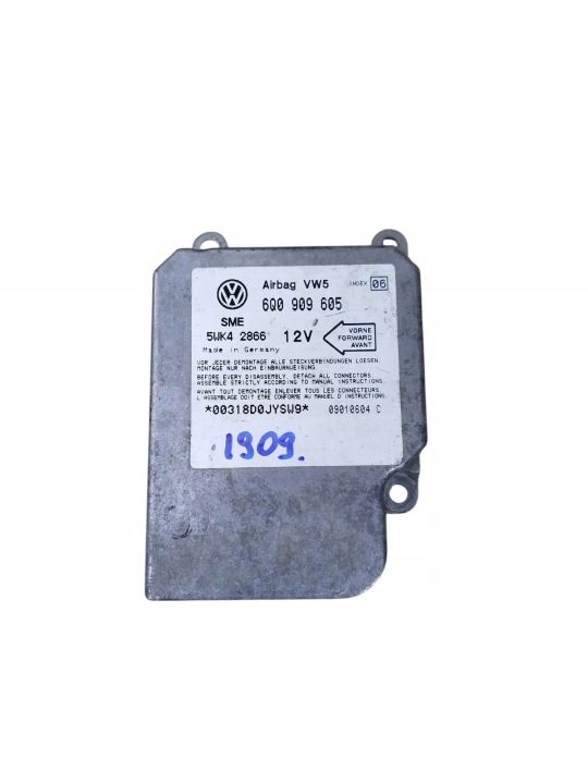 Блок SRS Skoda Fabia I (6Y2) 6Q0909605 1.9L дизель 47 квт 2001, фото 3