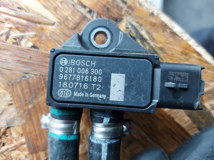Citroen C3 III 1.5HDI датчик давления DPF трубки шланги 9677816180, фото 2