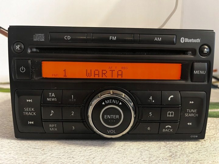 МАГНИТОЛА ШТАТНАЯ NISSAN QASHQAI J10 TIIDA BLUETOOTH CD 28185-EM01A, фото 2