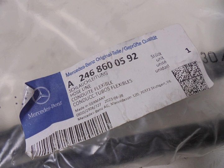 ШЛАНГ SPRYDKÓW ОМЫВАТЕЛЬ ФОНАРЕЙ A2468600592 MERCEDES W176 A-КЛАСС, фото 2