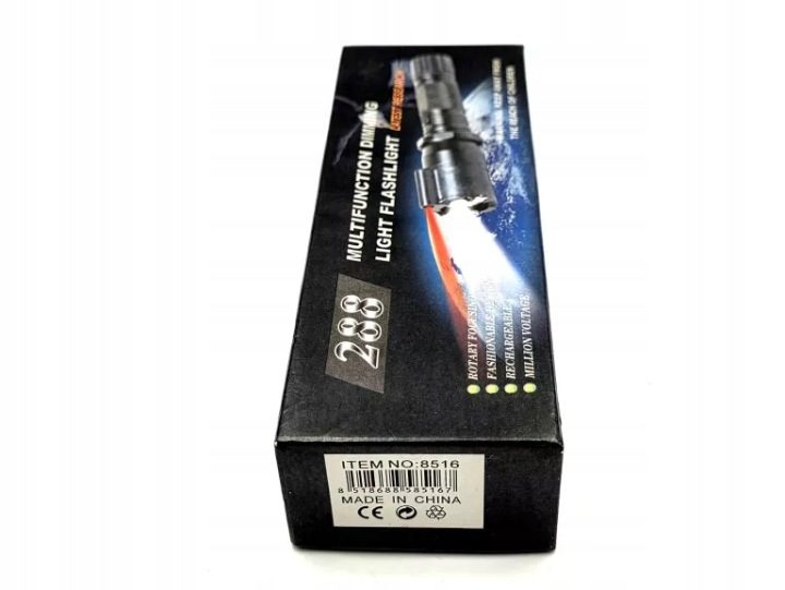 Фонарик LED Policyjna Cree + Laser LED, фото 11