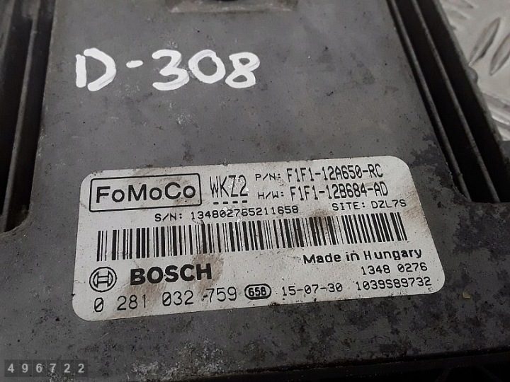 2016 Ford Focus ЭБУ 1500 дизель f1f112a650rc, фото 2