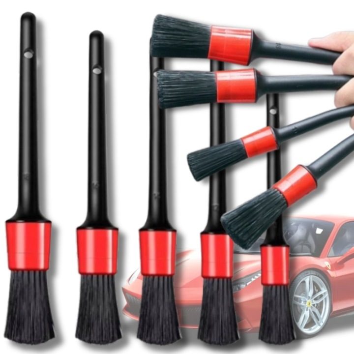Комплект pędzli для авто detailingu очистки pędzel detailing brush 5 sztk, фото 3