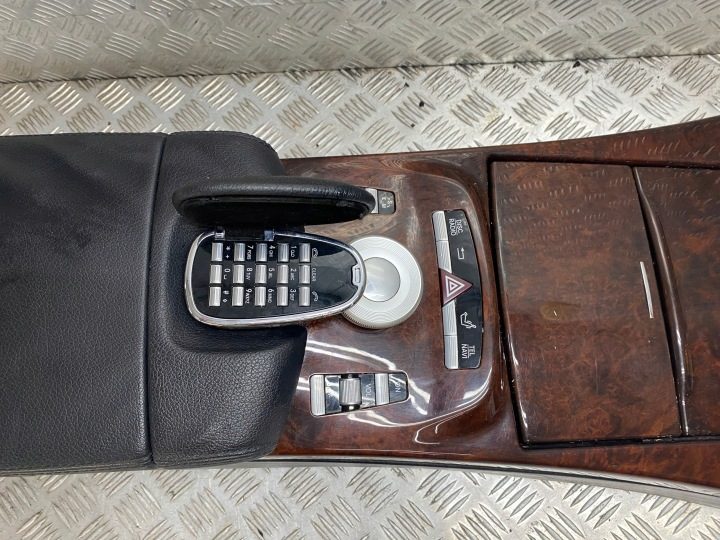 MERCEDES W221 ТОННЕЛЬ ПОДЛОКОТНИК РЕСТАЙЛИНГ 2011 г. CZERŃ, фото 3