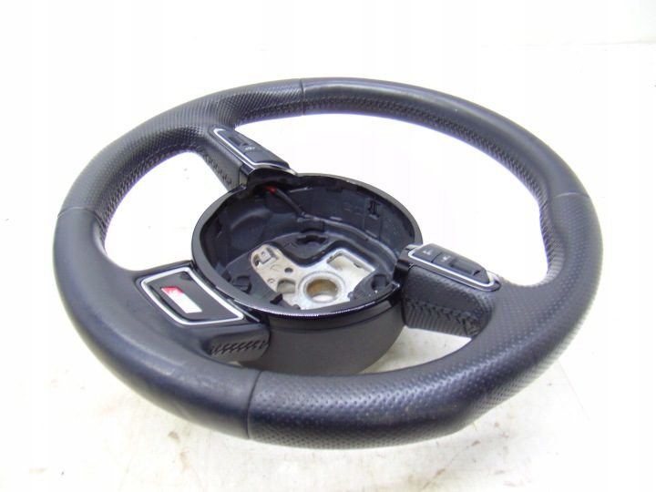 РУЛЬ КОЖА ПЕРФОРИРОВАННАЯ МУЛЬТИФУНКЦИОНАЛЬНАЯ AUDI A4 B8 РЕСТАЙЛИНГ S-LINE 8K0419091CA, фото 2