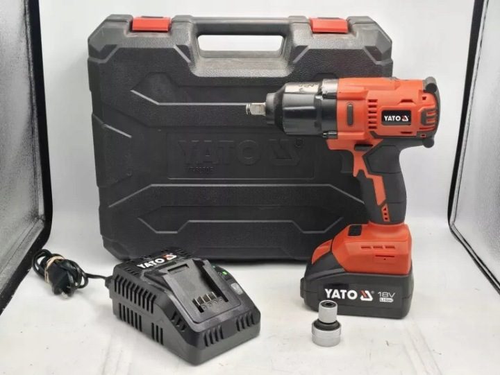 Аккумуляторный ударный гайковерт YATO 700 Н·м корпус YT-828061, фото 1