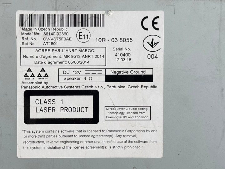МАГНИТОЛА НАВИГАЦИЯ ДИСПЛЕЙ TOYOTA PRIUS PLUS + 86140-47150, фото 6