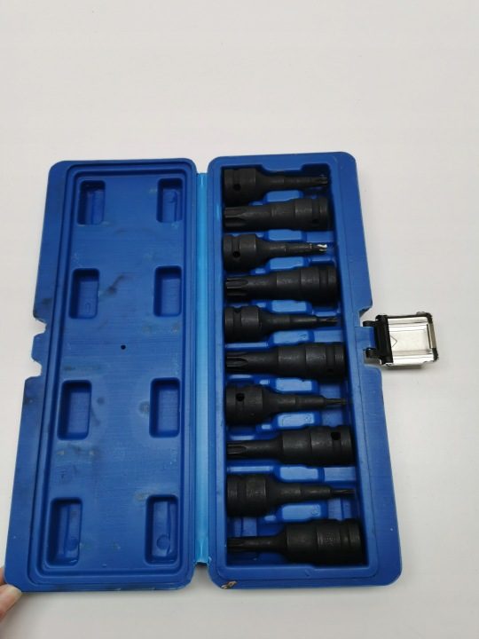 Комплект торцевых головок Torx Tecpo 300855 1/2" 8 элементов, фото 1