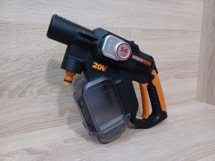 Мойка высокого давления Worx Hydroshot WG633E 220l/h 6m Аккумуляторная 4 А·ч 56 бар, фото 3