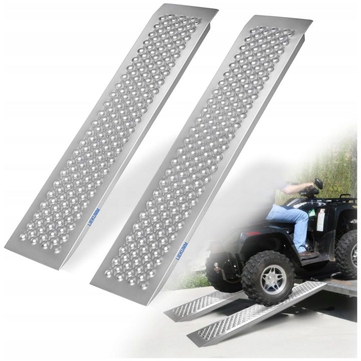 VEVOR Рампа Załadowcza Стоп Алюминий Nośność 399 кг 1200x215MM 2 Шт., фото 1