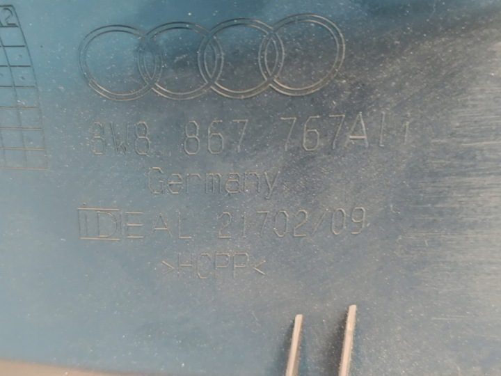 AUDI A5 F5 SPORTBACK 2.0 TDI 2018 г. ОБШИВКА ПОДКРЫЛОК ЛЕВЫЙ ЗАДНИЙ 8W8867767A, фото 9