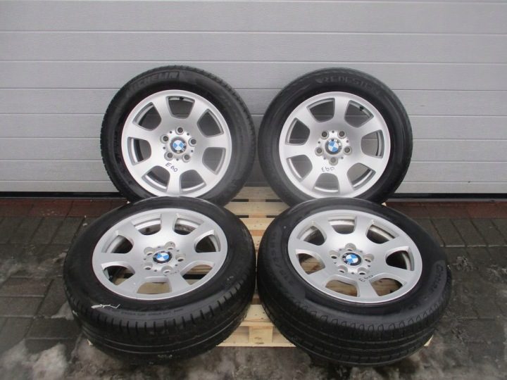 Колеса литые диски шины 215/55/R16 BMW E60 E61, фото 1