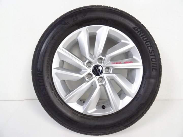 VW T-CROSS КОЛЕСА ЛИТЫЕ ДИСКИ ШИНЫ BRIDGESTONE 205/60R16 2GM601025S ЛЕТО, фото 2