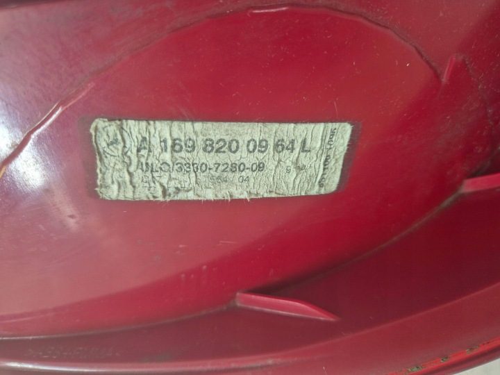 Фонарь задний левый Mercedes-Benz A W169 A1698200964L, фото 5