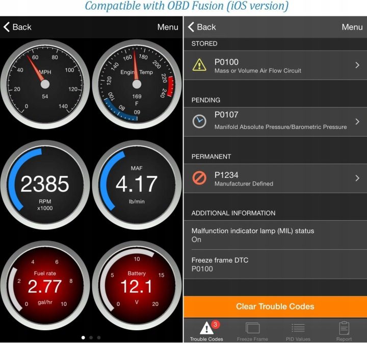 Тестер Интерфейс Сканер Диагностический OBD2 Wi-Fi Считыватель Ошибок Android iOS, фото 3