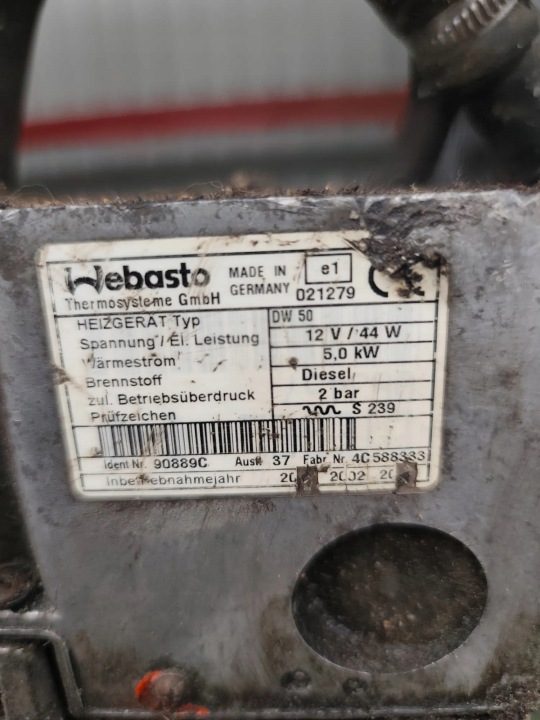 Webasto VW PASSAT B5 (3B3) 90889C 1.9L дизель 74 кВт 2001, фото 5