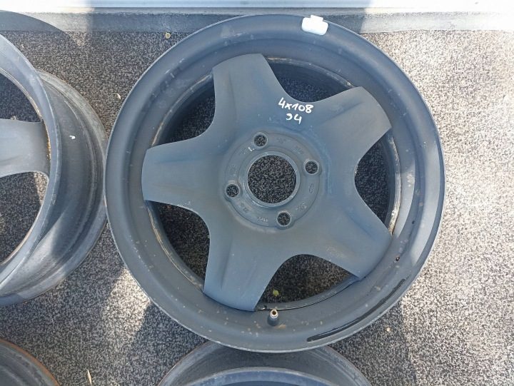 4× Штампованный диск Ford OE FIESTA MK8 6.0" x 15" 4x108 ET 45, фото 2