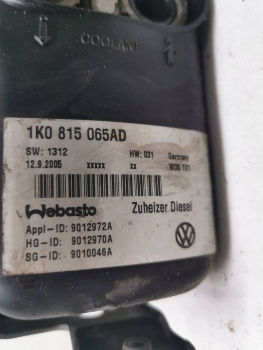 Webasto подогреватель VW Caddy 1.9 TDI 1K0815065AD, фото 8