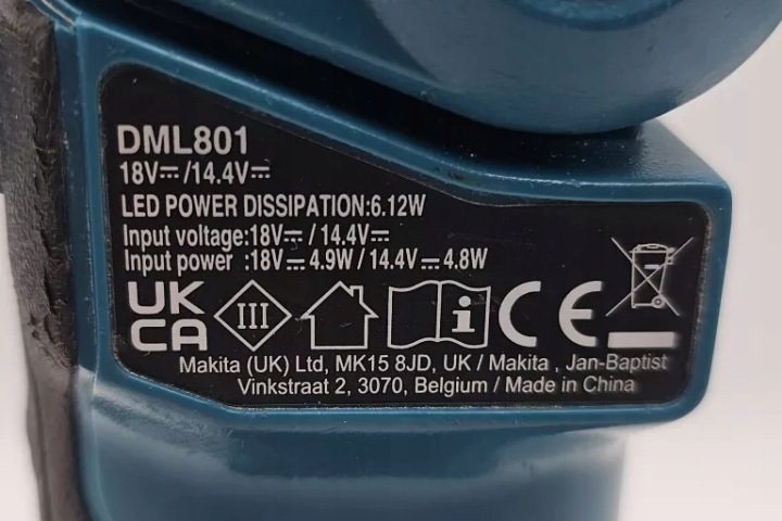 Фонарик ручной Makita DML801X, фото 7