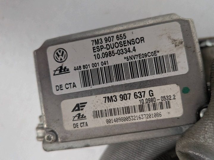 Датчик ускорения ESP Volkswagen Sharan I РЕСТАЙЛИНГ 7M3907655 Европа, фото 4