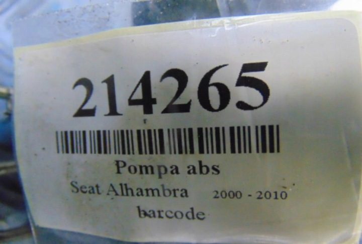 SEAT ALHAMBRA РЕСТАЙЛИНГ 1.9TDI НАСОС ABS 7M3907379B, фото 10
