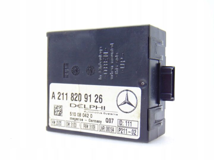 БЛОК УПРАВЛЕНИЯ СИГНАЛИЗАЦИИ MERCEDES W140 W203 W211 W220 A2118209126, фото 1
