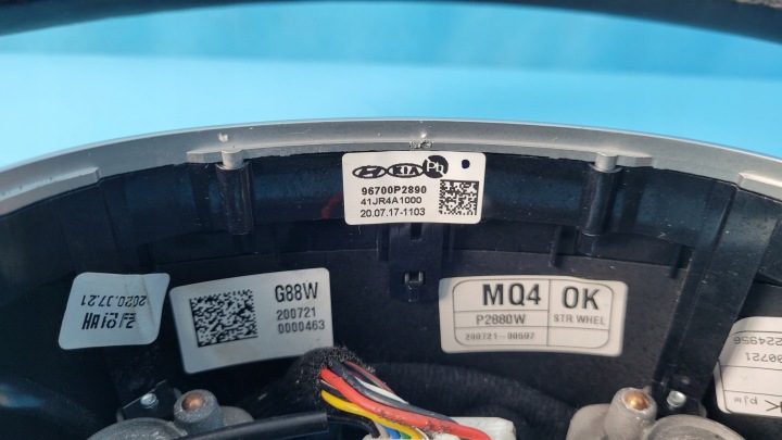 KIA Sorento IV 20 г. руль кожа лепестка с подогревом 96700P2890, фото 5