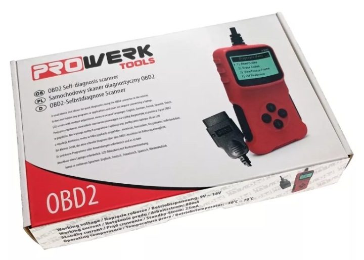 MOTOPOWER MP69033 сканер диагностический OBD2 считыватель kodów ошибок двигателя, фото 1