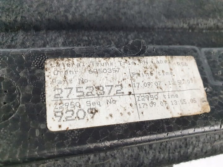 Обшивка багажника Mini OE 2752372, фото 4